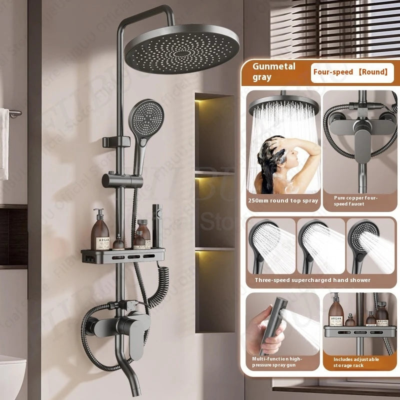 Pressure Water Massage Shower Water Saving Shower System