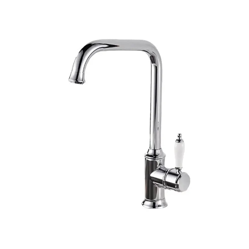French Vintage Faucet Basin Sink Silver Cold Water
