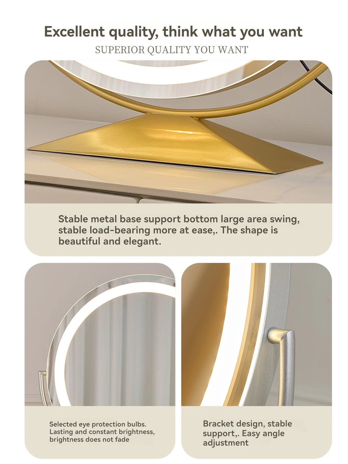 Beauty Mirror Smart Circle Internet Celebrity Bedroom Mirror