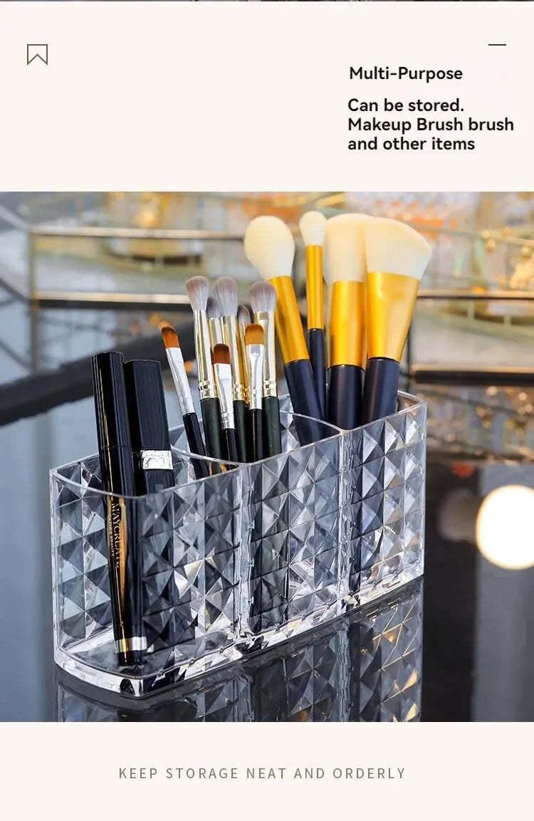 1pcs/2pcs Diamond Patterned Mirror Cabinet Storage Box Bathroom