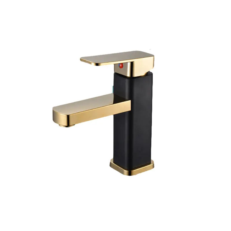 Rethme Gold Bathroom Faucet Stainless Steel Square Mixer