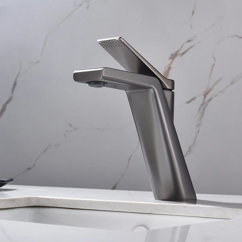 Brass Gun Gray Simple Gun Gray Bathroom Basin