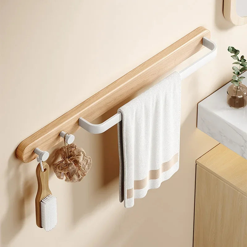 Bathroom Towel Holder Wall Mounted Towel Rack Shower