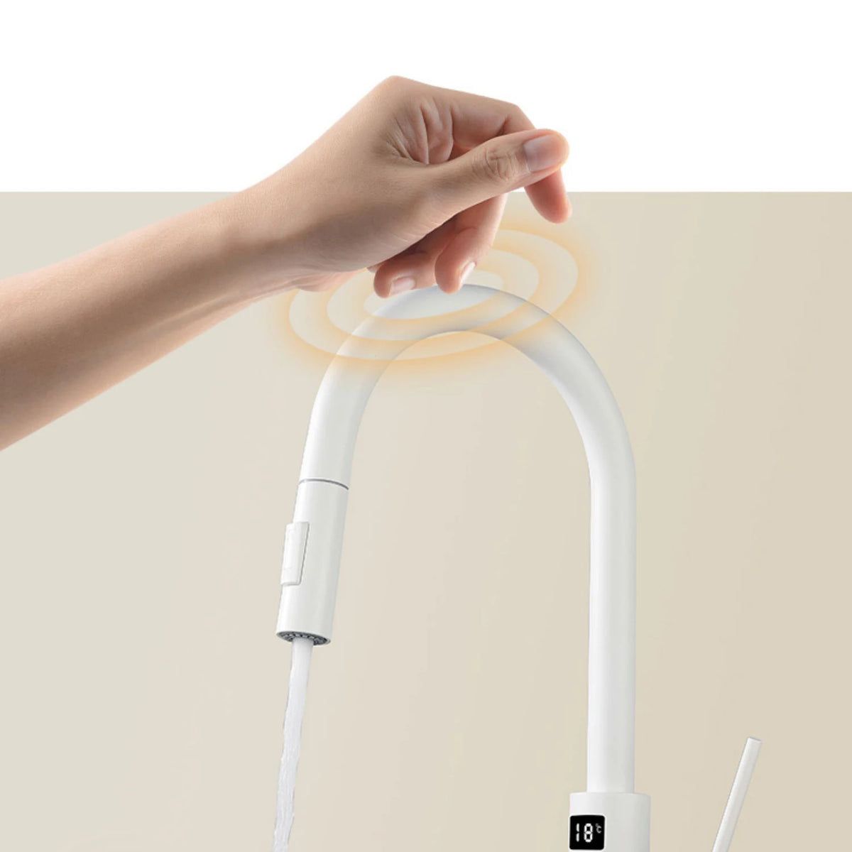 Smart Digital Touch On Faucets 304 Stainless Steel