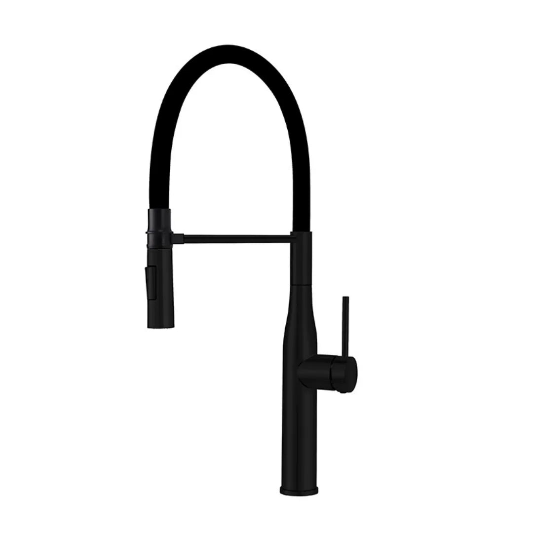 Tuqiu Gray Pull Down Sink Faucet Brushed Nickel