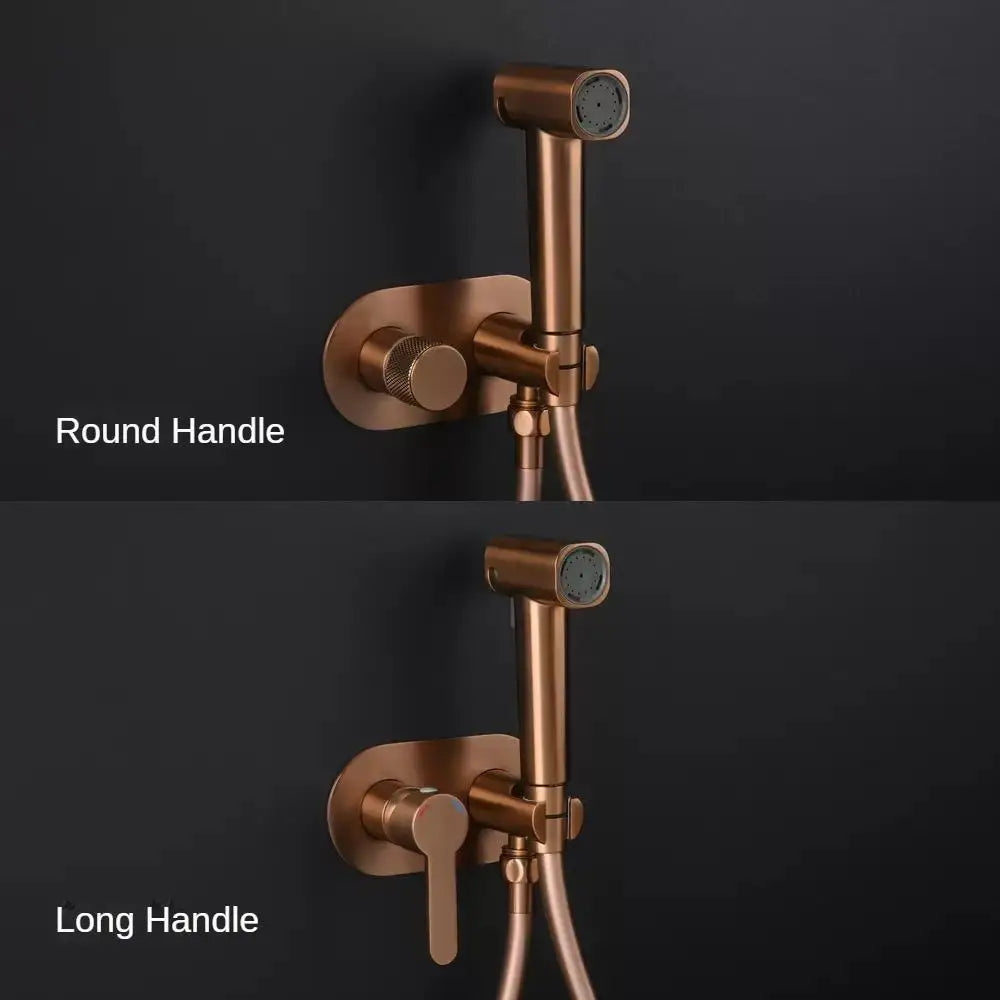 Brass Wall Mount Toilet Bidet Sprayer Faucet Cold