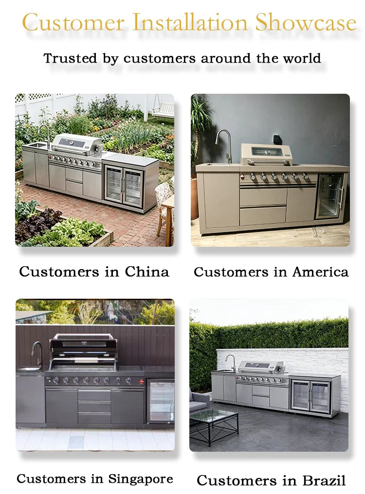 Full Outdoor Grill Sink & Modern Outdoor Kitchens