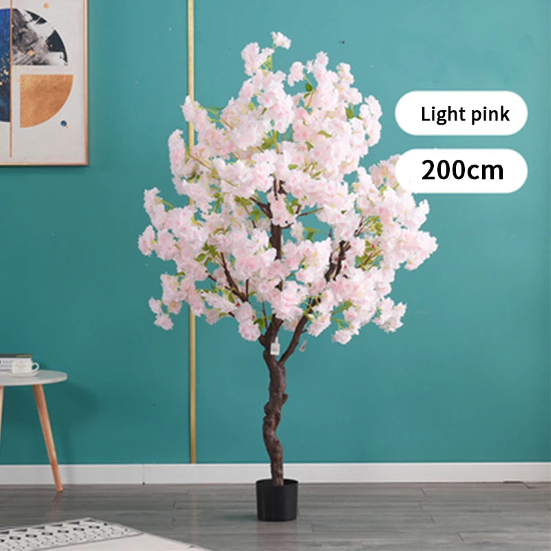 Decoration Artificial Cherry Tree Bonsai Wedding Indoor Living