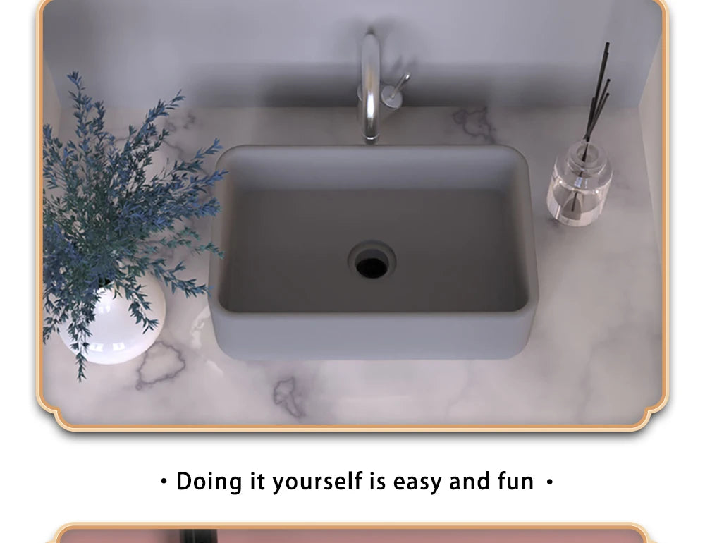 Circular Concrete Sink Silicone Mold Bathroom Square Sink