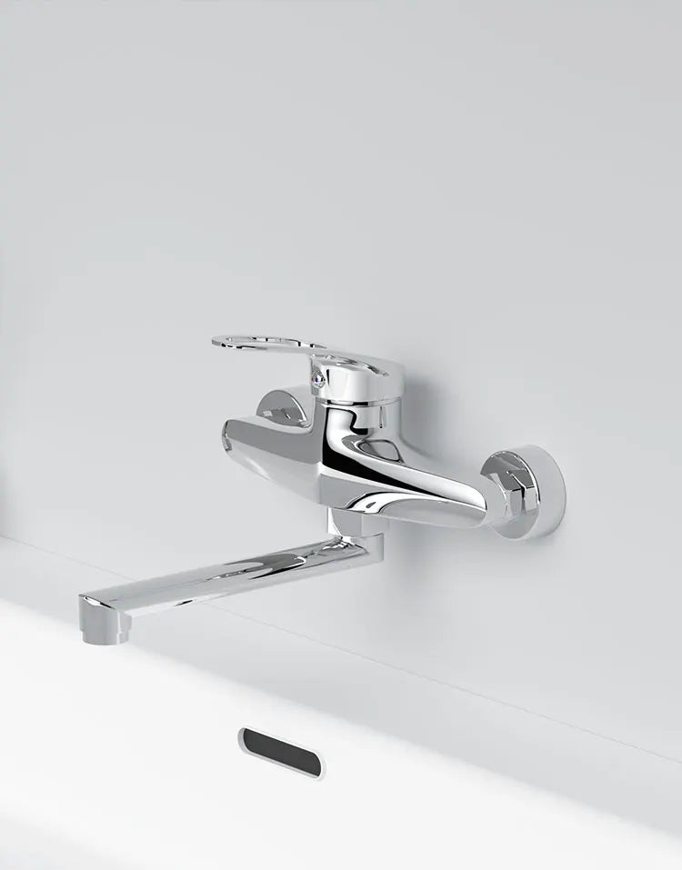 Faucet Mixers Wall Mounted Handle Mixer Tap Sink
