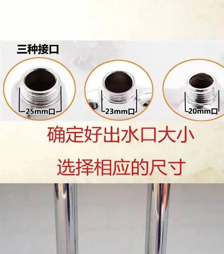 1pc Stainless Steel Sink Faucet Pipe Connection Saving