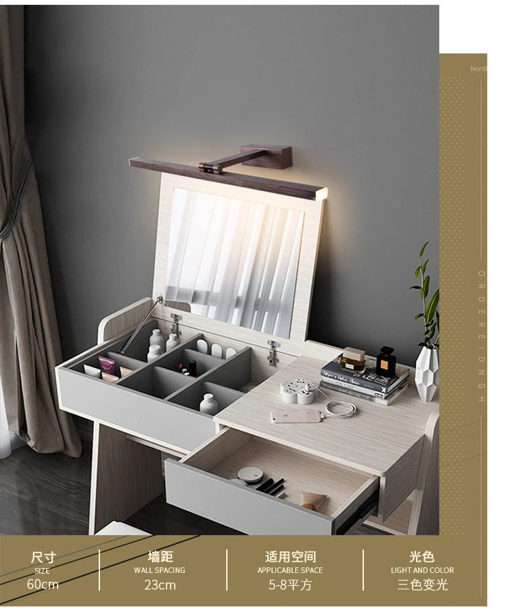 Led Modern Acrylic Wall Lamp White Black Mirror