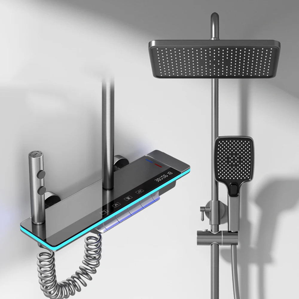Oxg Brass Bathroom Faucet Thermostatic Shower Faucet Digital
