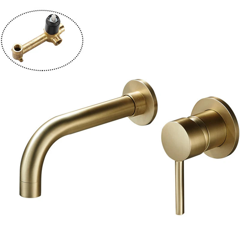 Basin Sink Faucet Bathroom Mixer Tap Wall Faucet