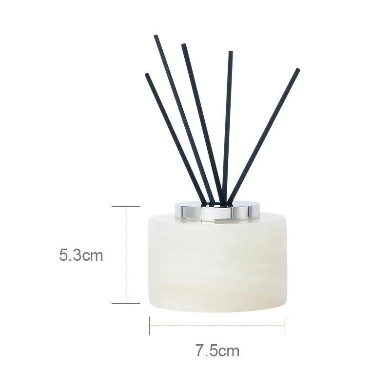 White Onyx Natural Marble Bathroom Elegant Soap Dispenser