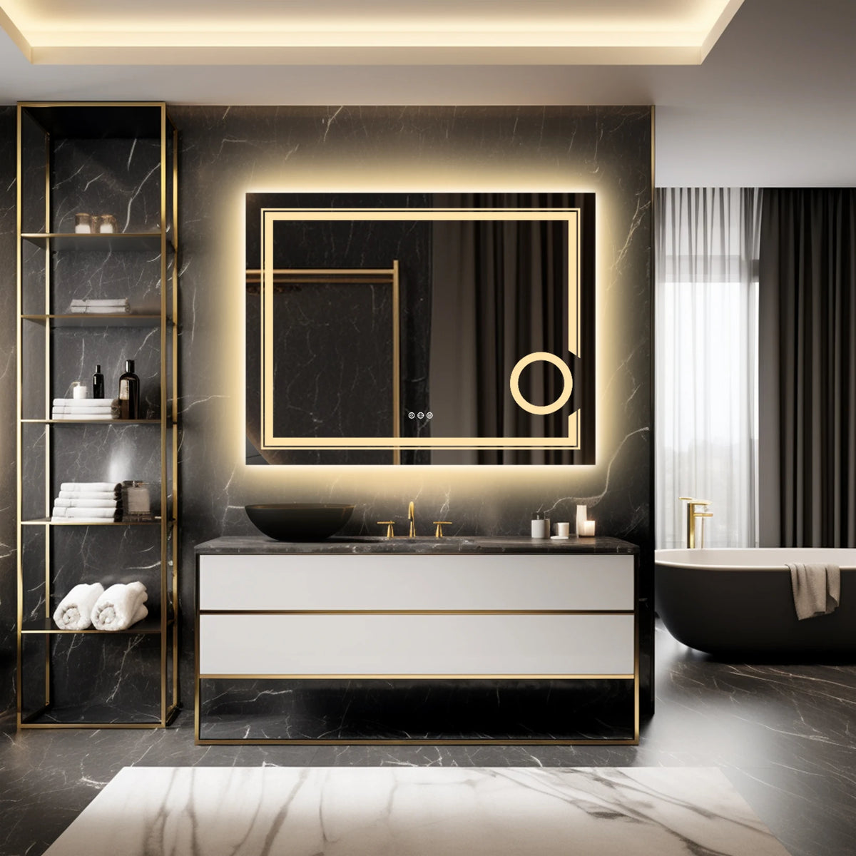 Wisfor Led Lighted Smart Bathroom Mirror 3x Lighted