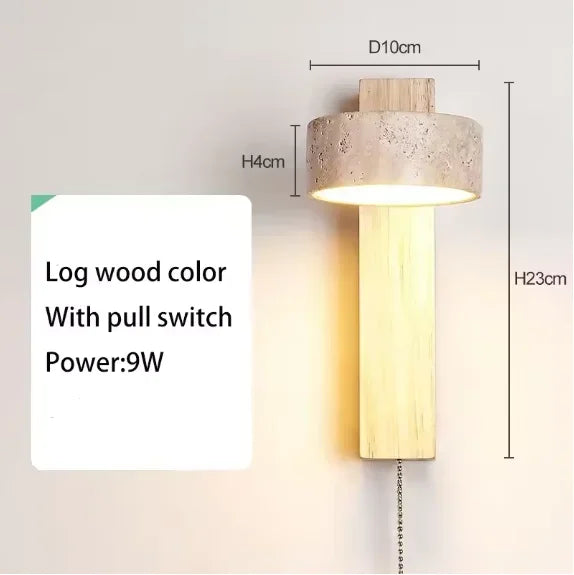 Spanish Natural Limestone Double-Sided Wall Lamp Creative