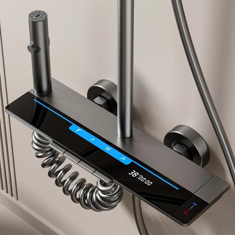 Four Ways Water Outlet Bathroom Shower System Intelligent