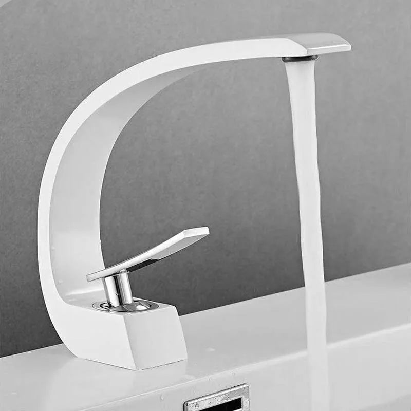 Basin Faucet Modern Bathroom Mixer Tap Black Gold