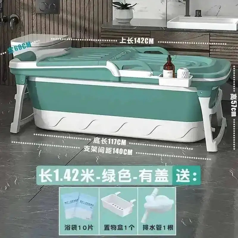 Tub Bathtubs Adult Folding Bathtub Foaming Simple Adult