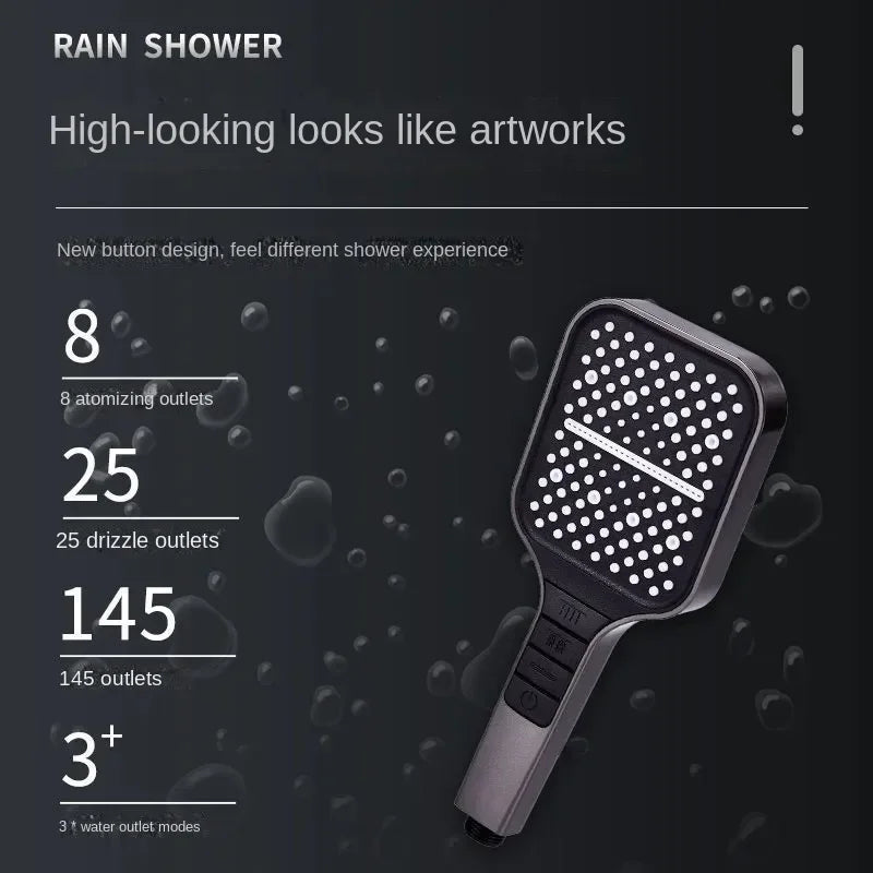 1-4pcs High Quality Bathroom High Pressure Rain Shower