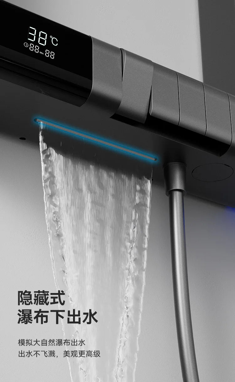Applicable To Thermostatic Digital Display Rack Shower Designed