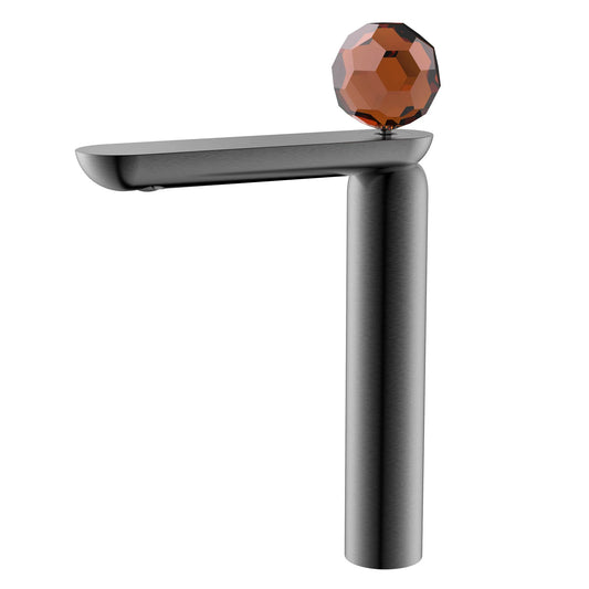 Gray Basin Faucet Brass Sink Mixer Tap &