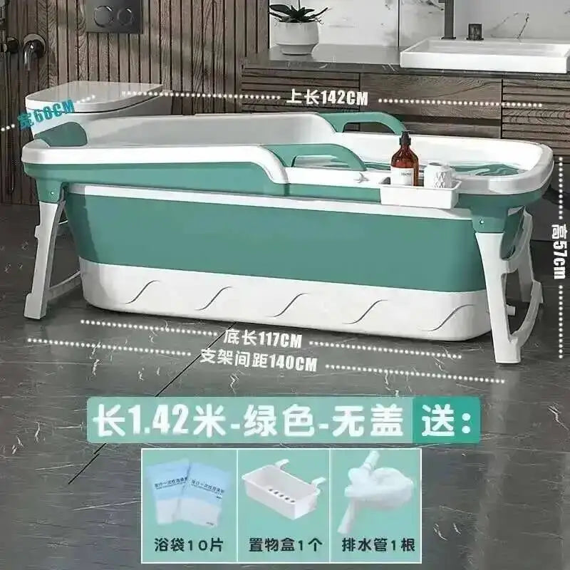 Tub Bathtubs Adult Folding Bathtub Foaming Simple Adult