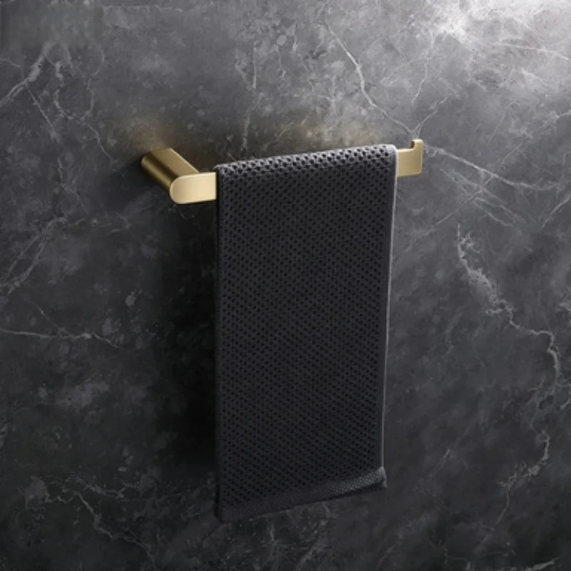 Brushed Gold Bathroom Toilet Brush Holder Toilet Paper