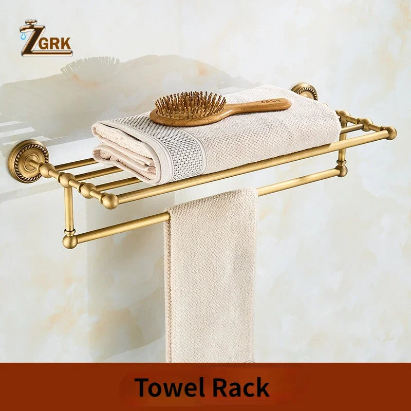 Solid Brass Bathroom Hardware Sets Antique Bronze Bath