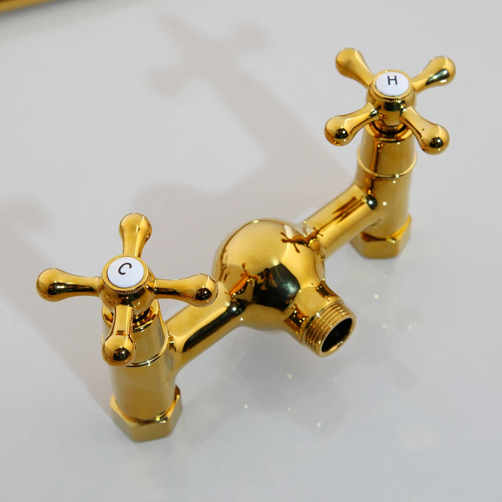 Kemaidi Luxury Golden 2-Function Bathroom Shower Exquisite High