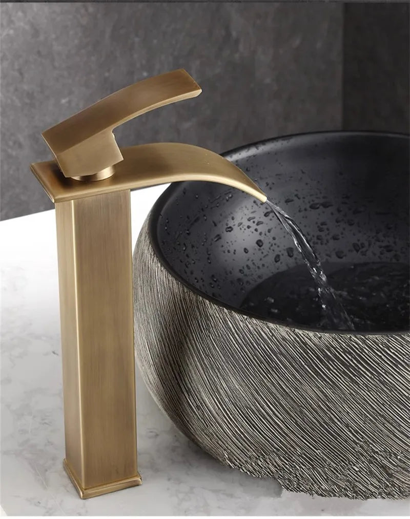 Bathroom Faucet Brass Antique Bronze Basin Faucets &