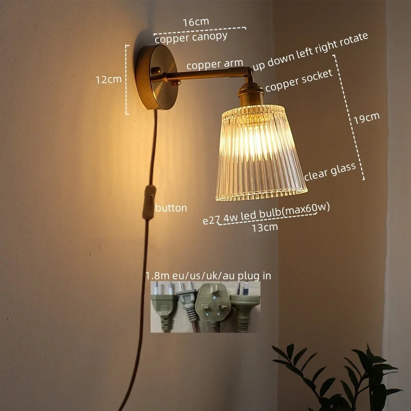 Iwhd Retro Style Led Wall Light Decor Corridor