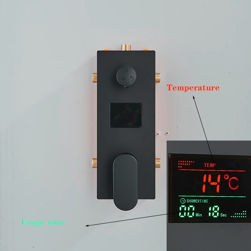 Matte Black Brass Led Intelligent Remote Control 49