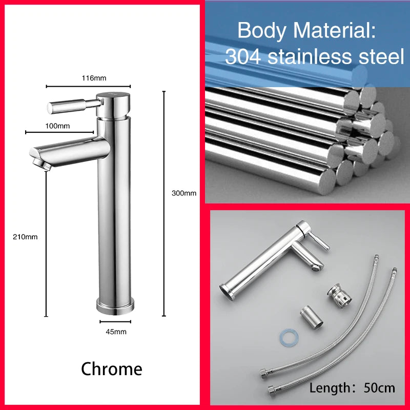 Ula G1/2 Basin Faucet Waterfall Bathroom Sink Faucet