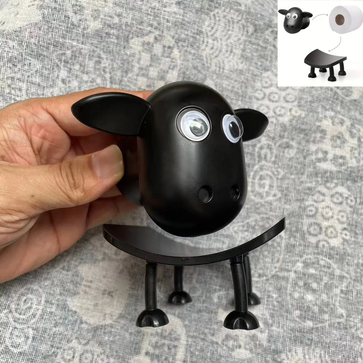 Fun Dog Raccoon Sheep Toilet Paper Holder Decor