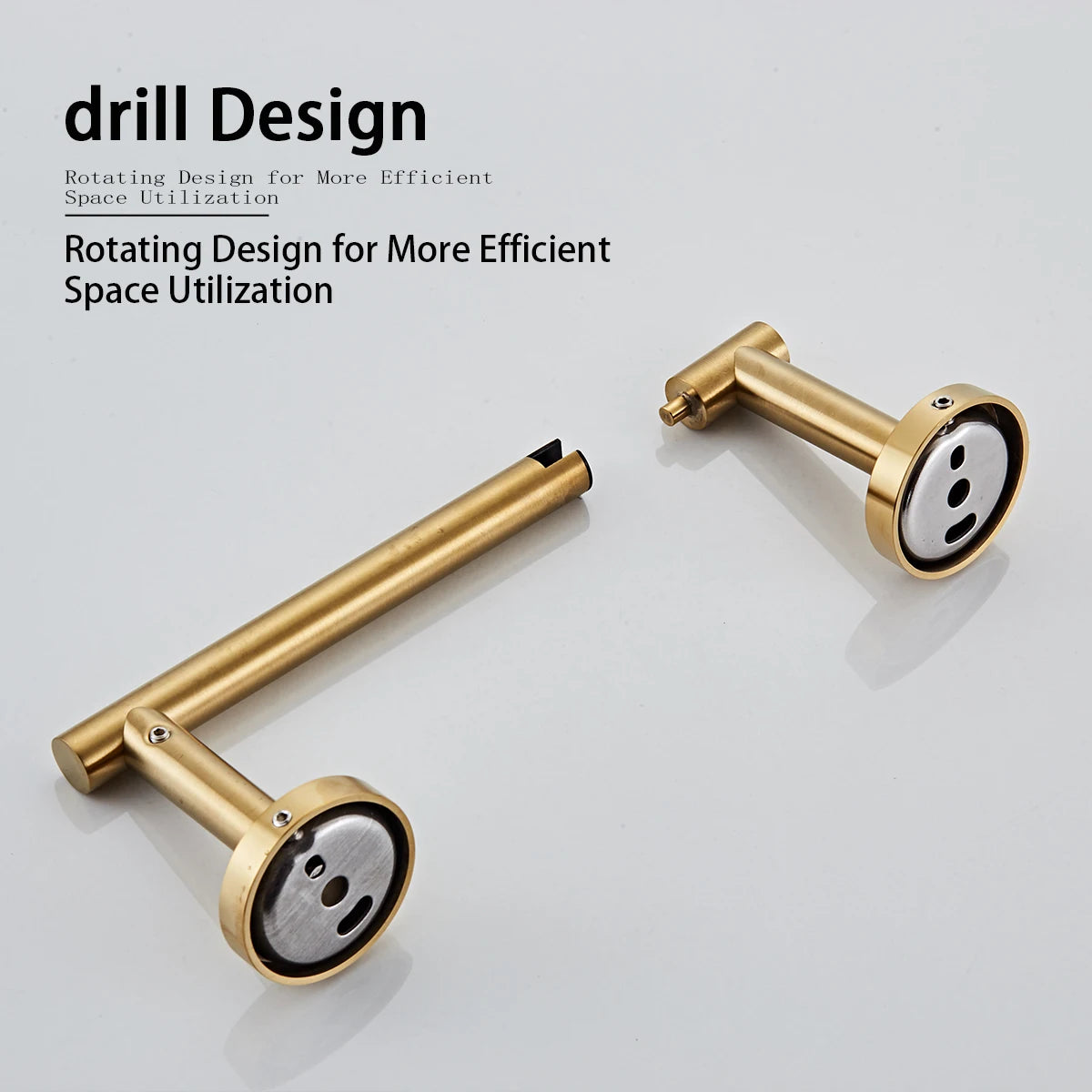 304 Stainless Steel Roll Paper Holder Rotatable Toilet