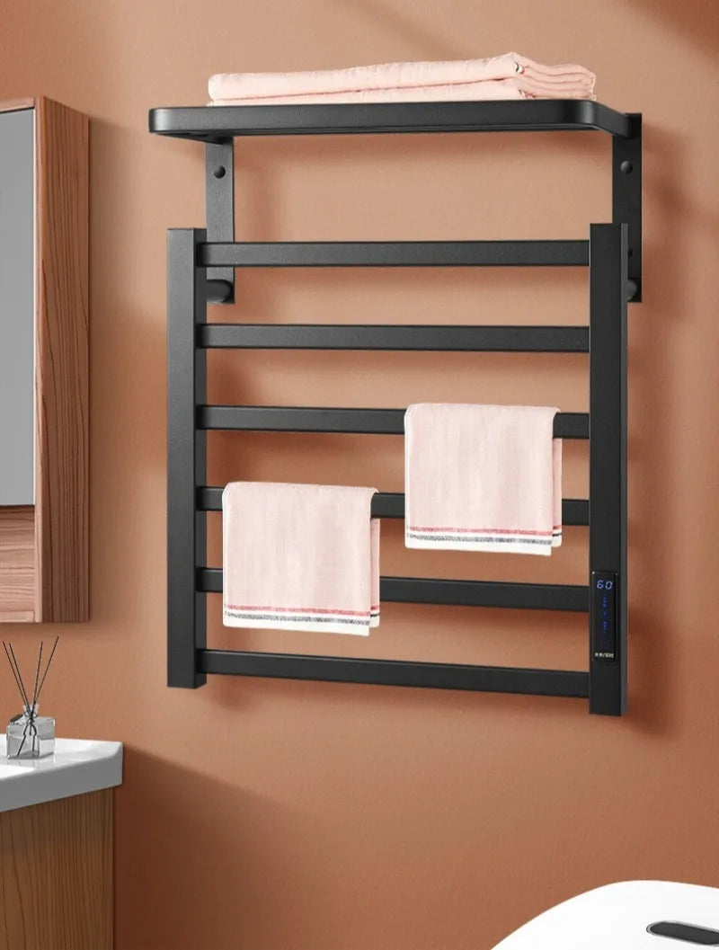 Metal Electric Heated Towel Rail Smart Disinfection Thermostat