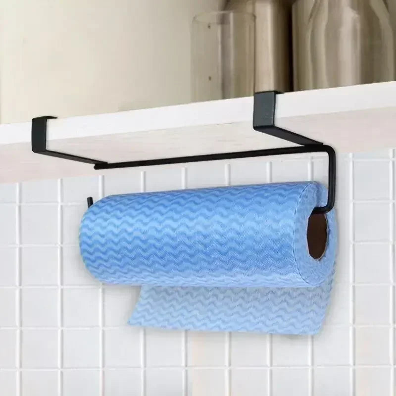 Storage White Black Toilet Shelf Paper Roll Rack