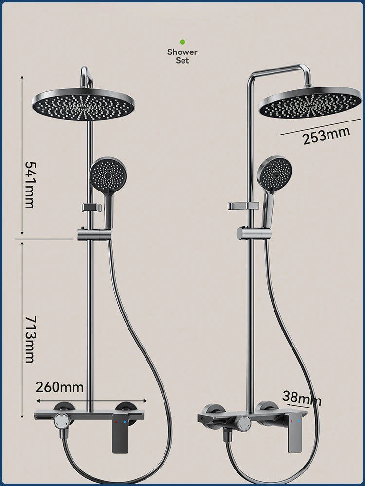 Knob Type Three Ways Water Outlet Sunflower Shower