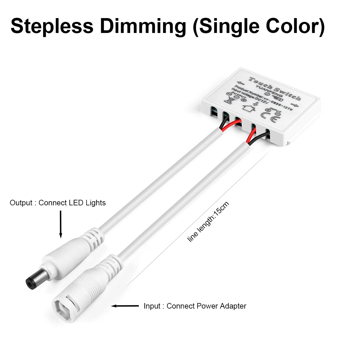 12v 5a Makeup Mirror Led Light Switch Capacitive