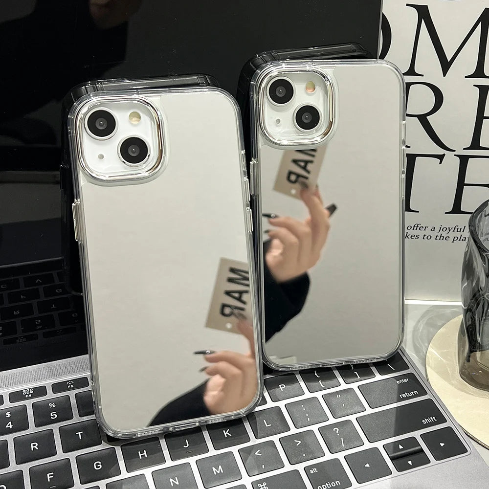 Luxury Acrylic Makeup Mirror Phone Case Iphone 17