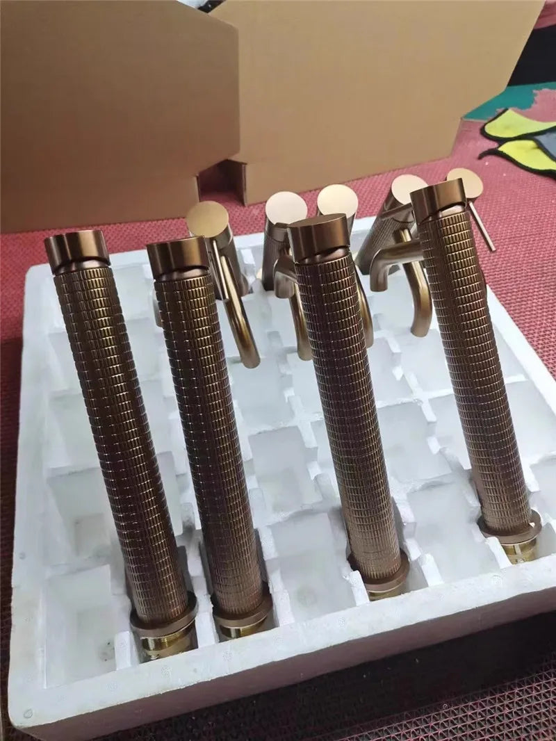 Brushed Rose Gold Bathroom Faucet Brushed Gold Basin