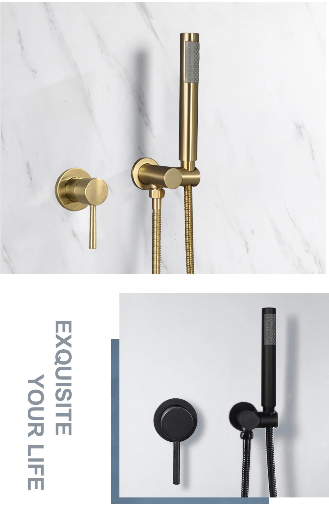 Bathroom Hand Shower Head 150cm Stainless Steel Shower