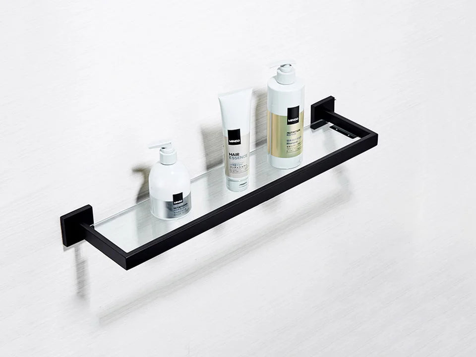 Matte Black Bathroom Hardware 304 Stainless Steel Towel