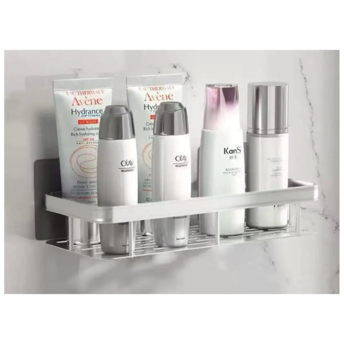 2pcs Bathroom Shelf Storage Organizer Abs Shampoo Rack