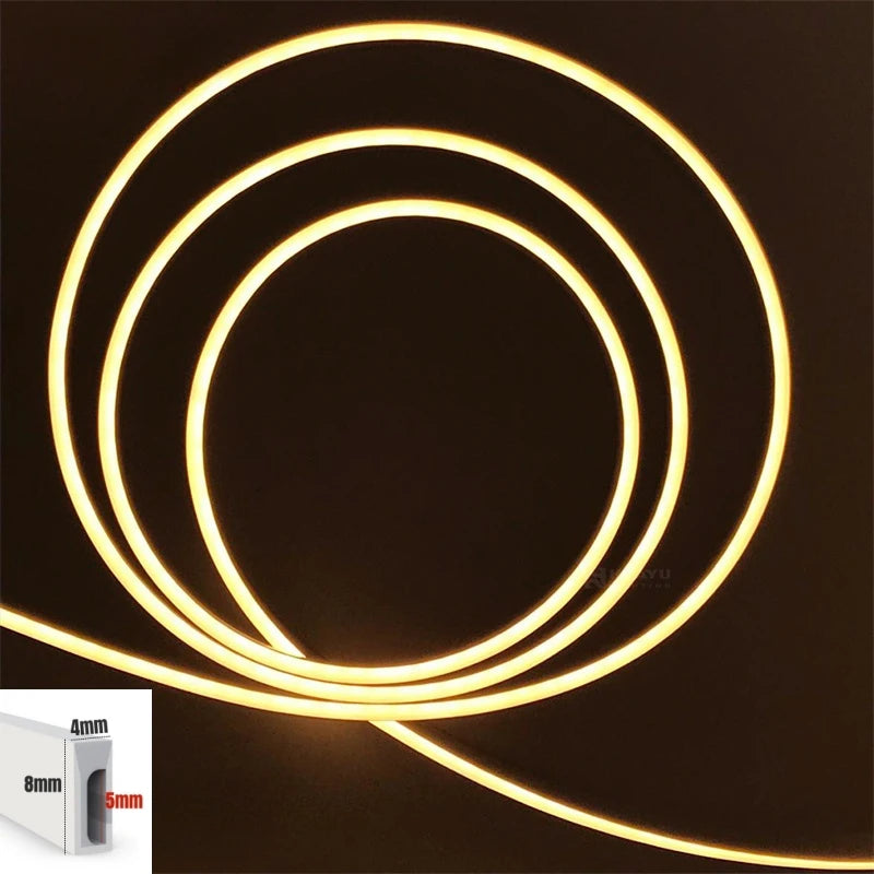 4x8mm Super Thin Led Neon Strip Light Dc12v