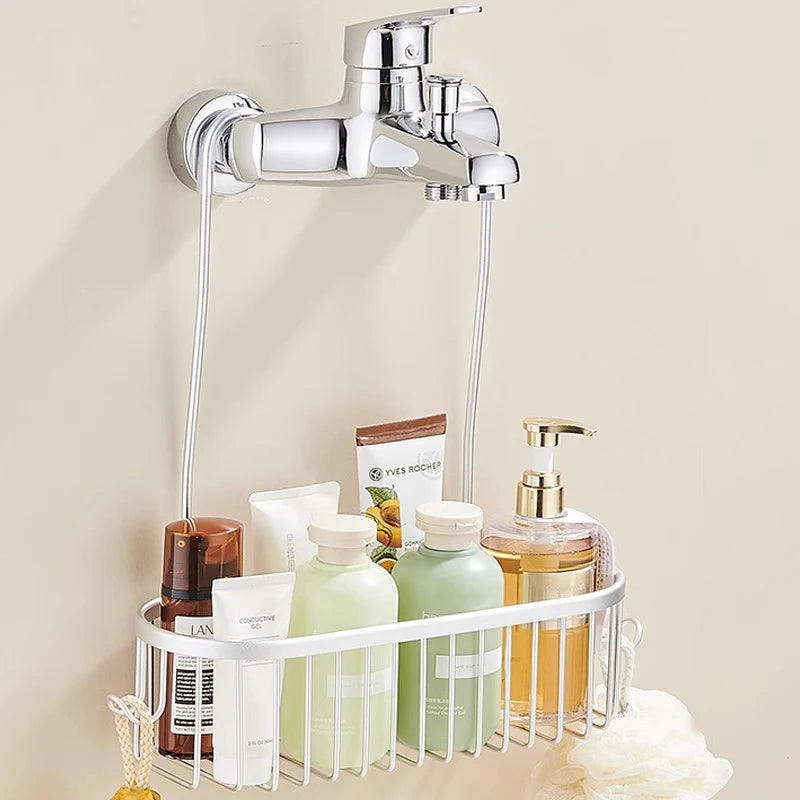 Shower Caddy Hanging Organizer Shower Basket Hooks Storage