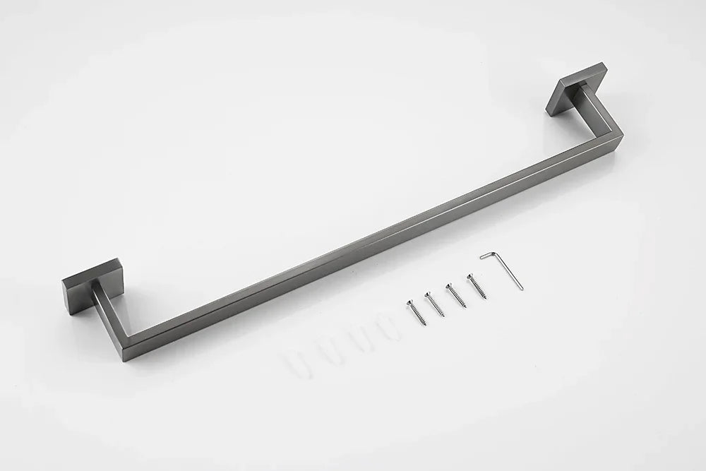 Gunmetal Stainless Steel Bathroom Accessorie Hardware Towel Rack
