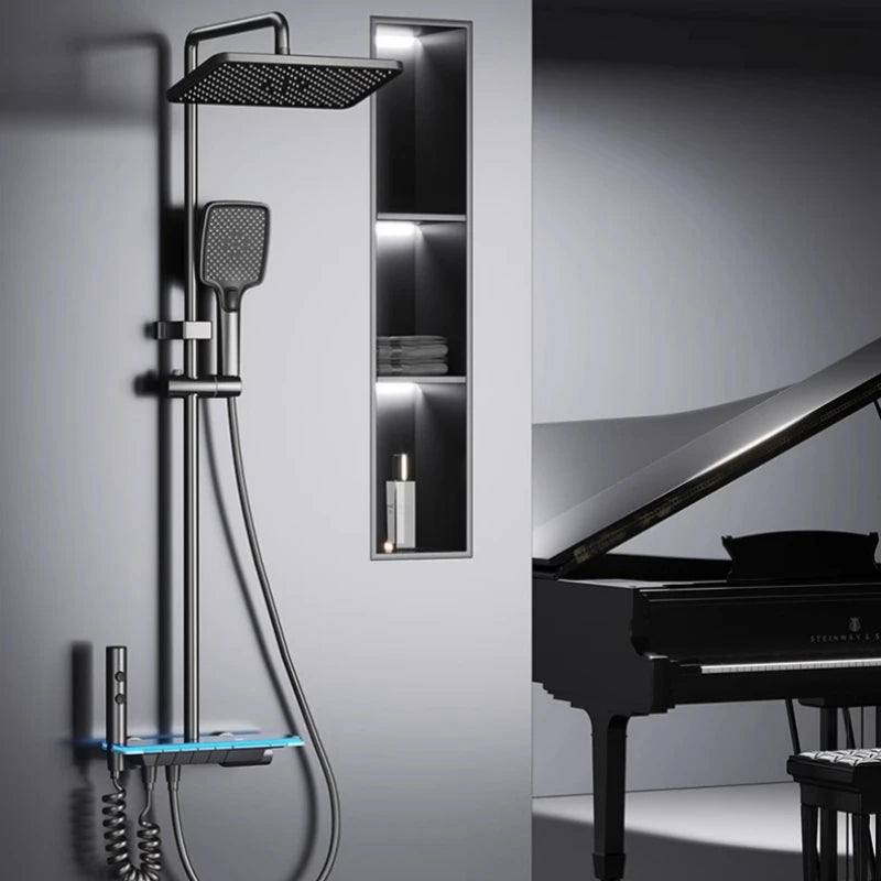 Local Stock Shower Temperature Digital Display Shower Faucet
